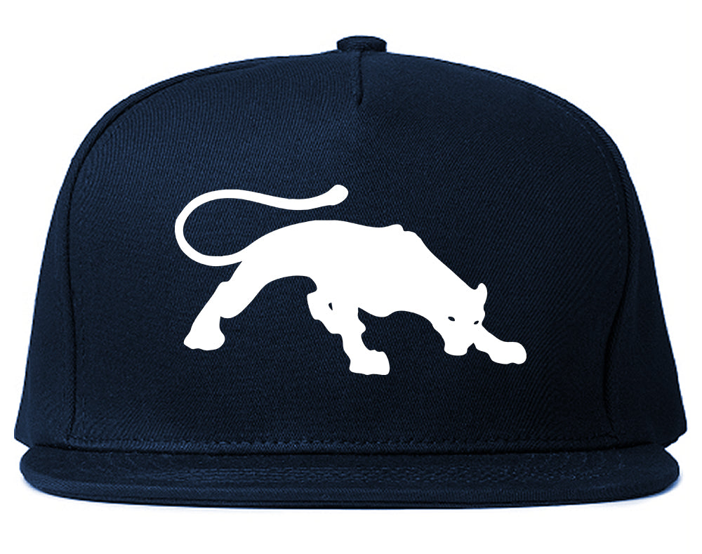 Panther Mens Snapback Hat Navy Blue