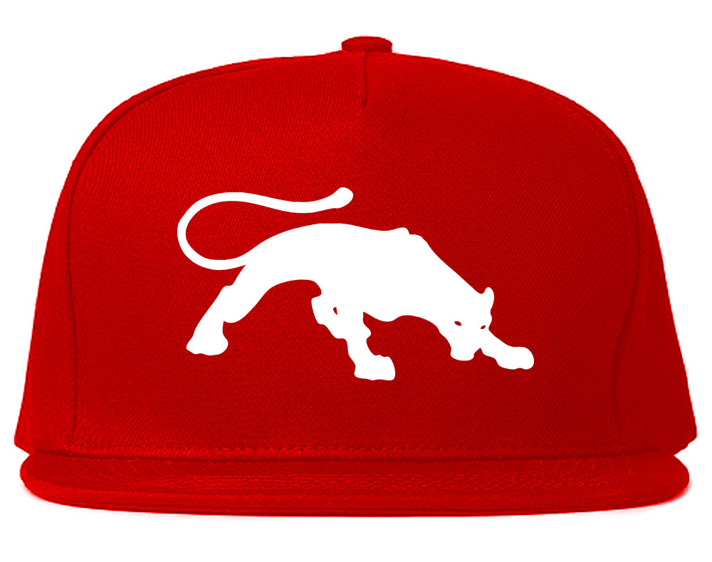 Panther Mens Snapback Hat Red