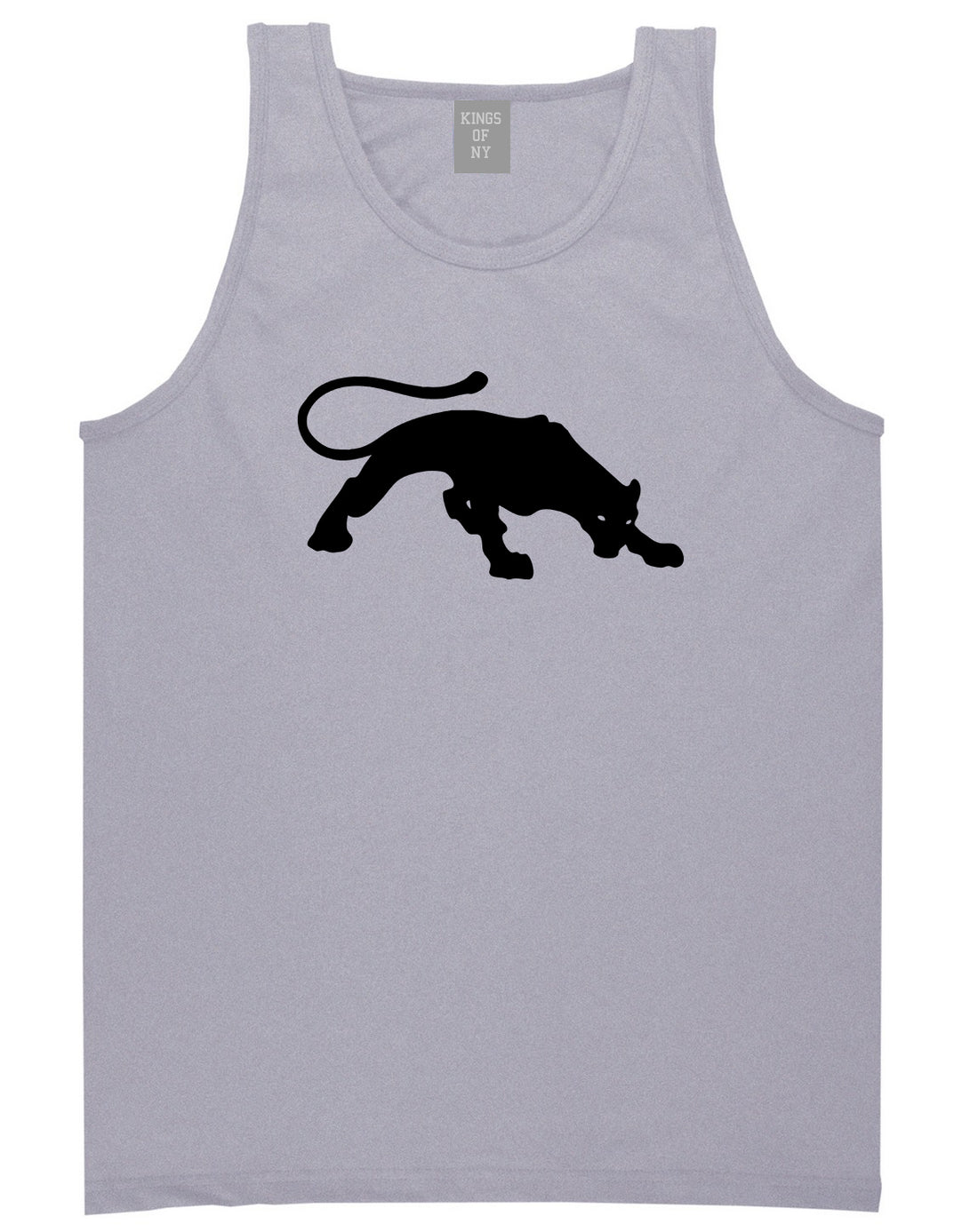 Panther Mens Tank Top Shirt Grey