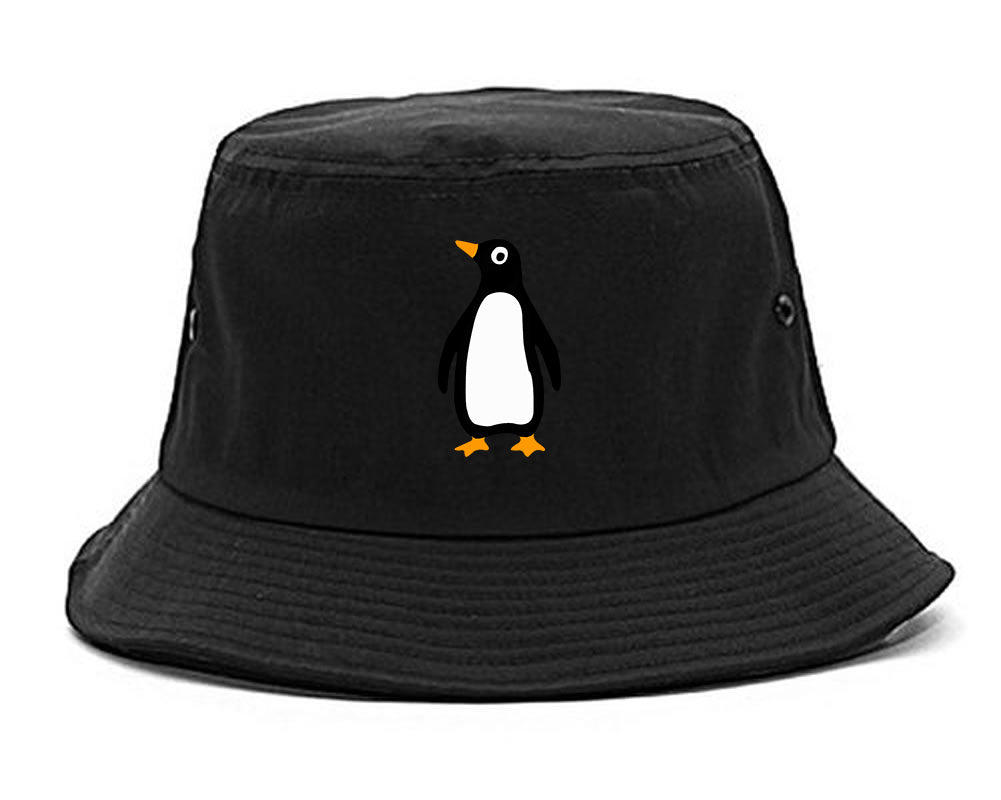 Penguin Animal Chest Mens Bucket Hat Black