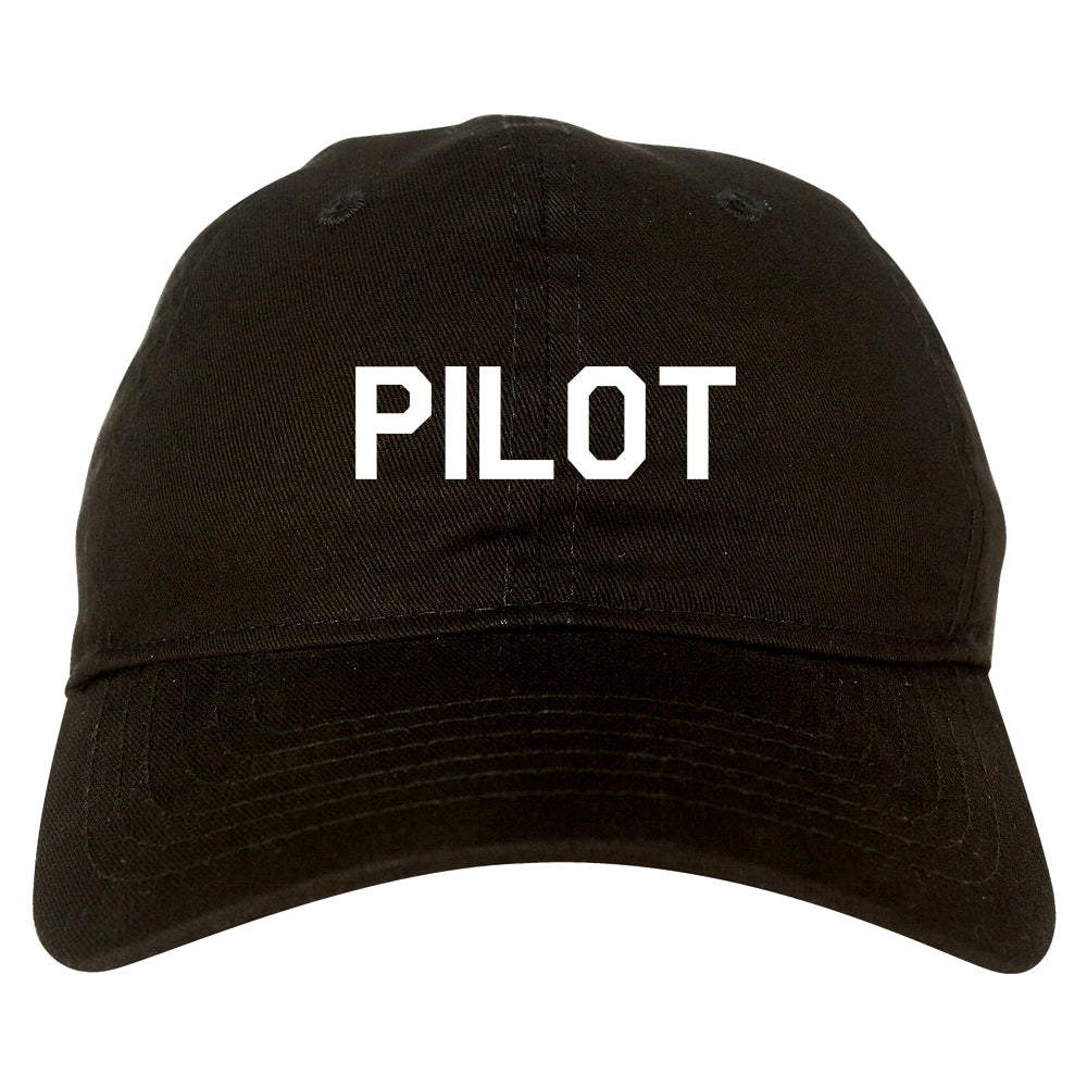 Pilot Dad Hat Baseball Cap Black