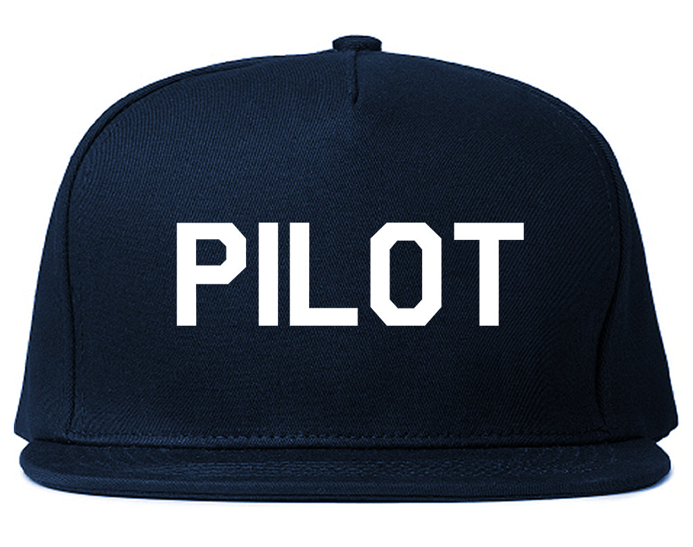 Pilot Snapback Hat Blue