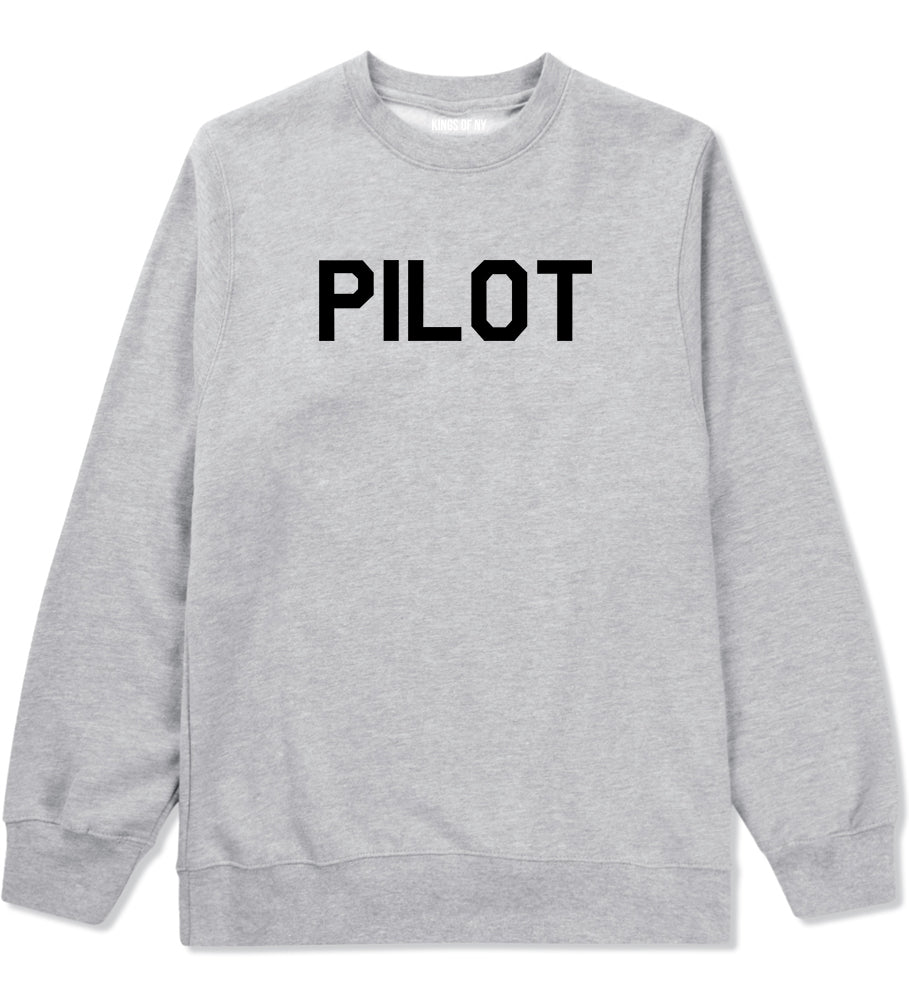 Pilot Grey Crewneck Sweatshirt by Kings Of NY