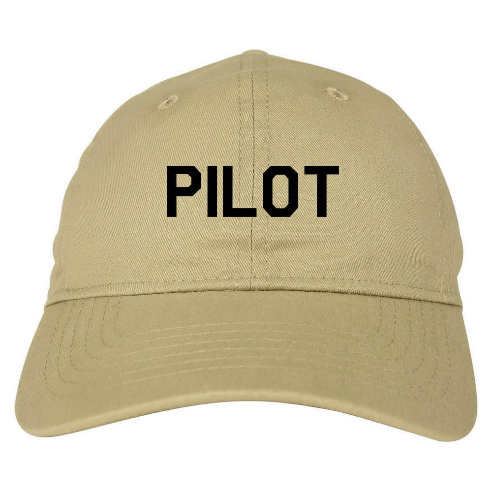 Pilot Dad Hat Baseball Cap Beige