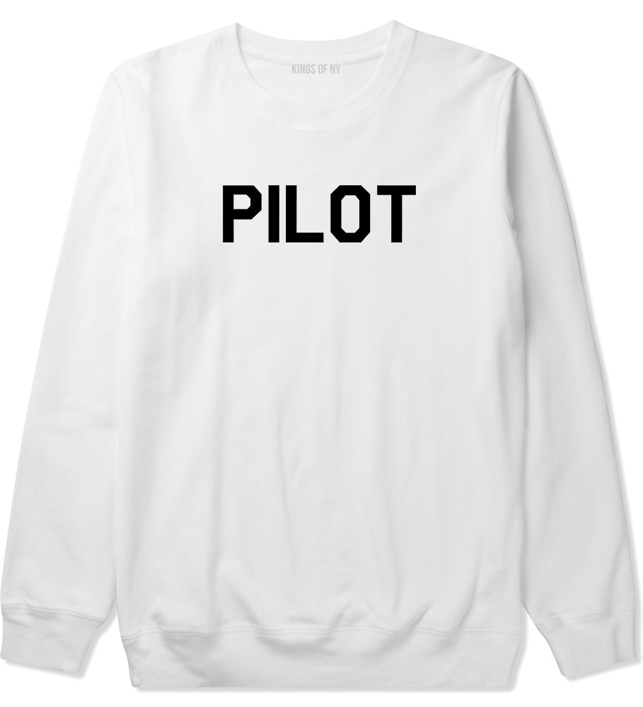 Pilot White Crewneck Sweatshirt by Kings Of NY