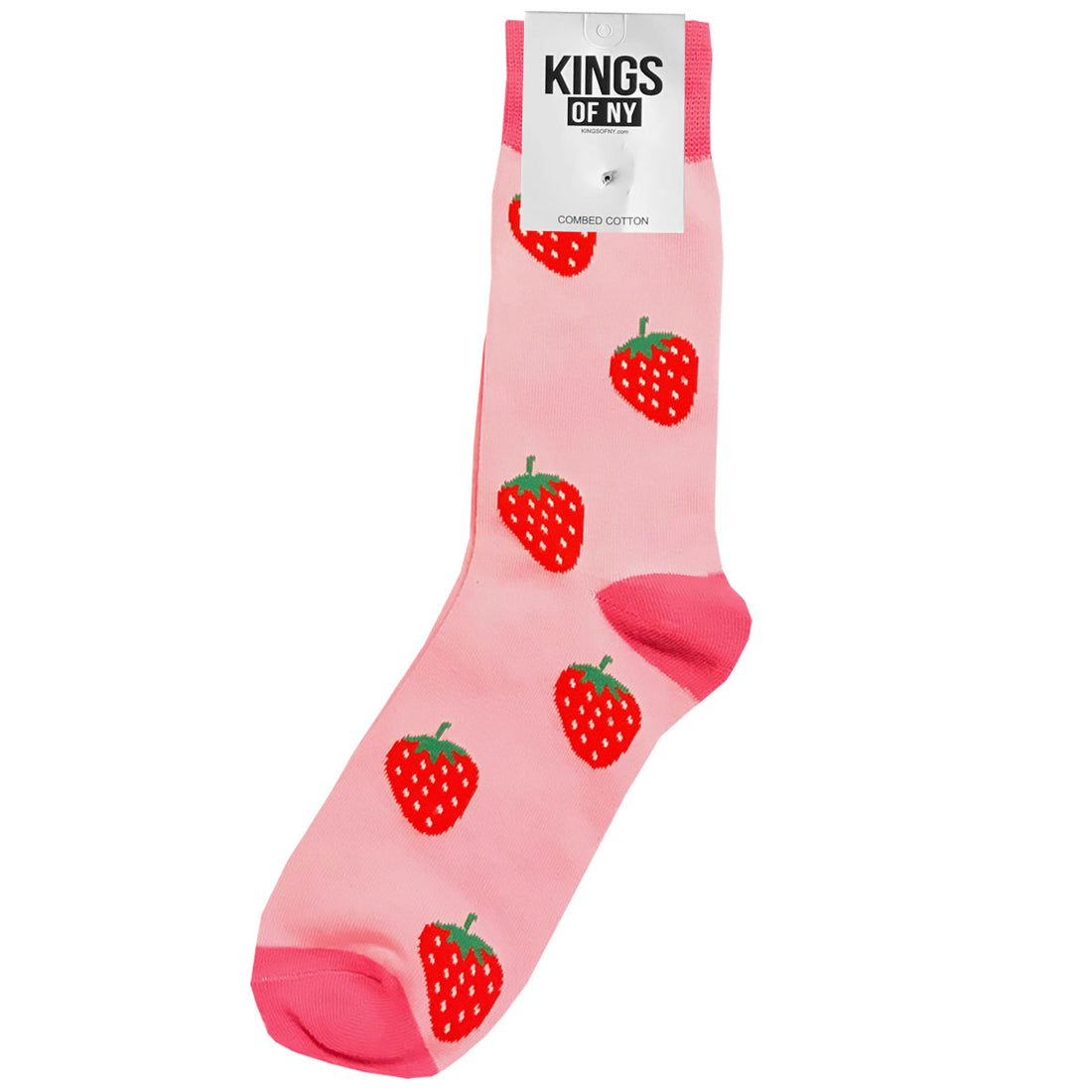 Pink Strawberry Fruit Mens Socks