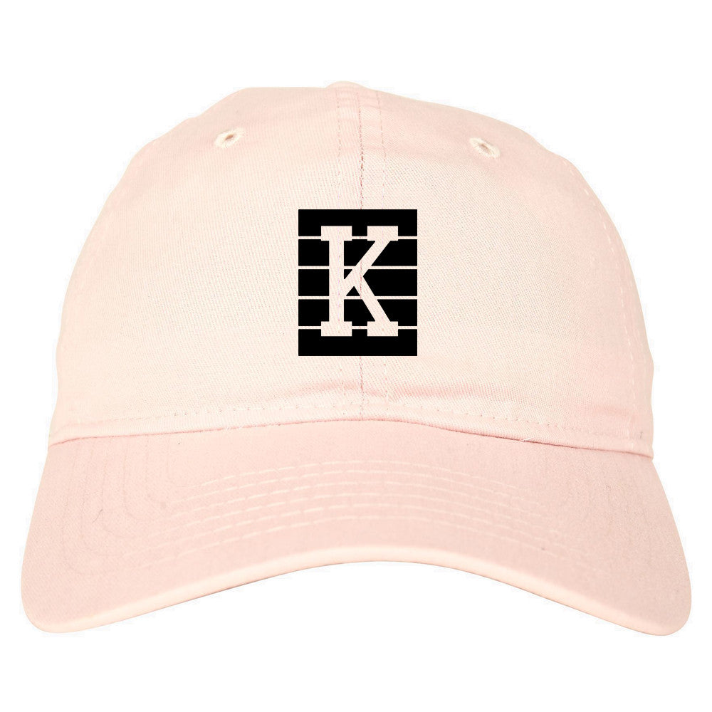 Pink K Blocks Dad Hat in Pink