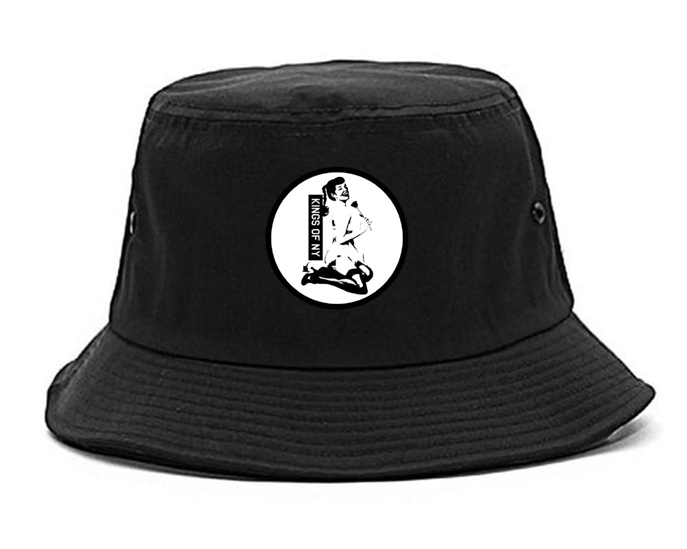 Pinup Girl Rose Black Bucket Hat
