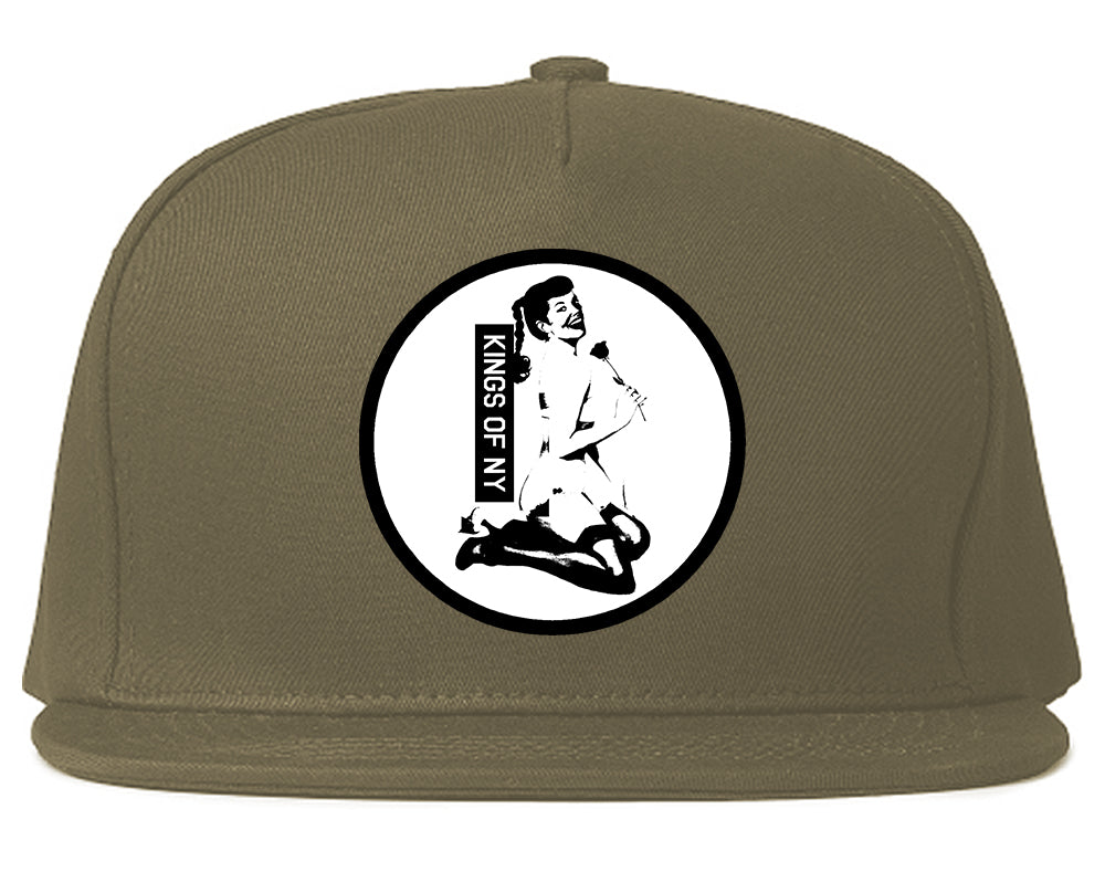 Pinup Girl Rose Grey Snapback Hat