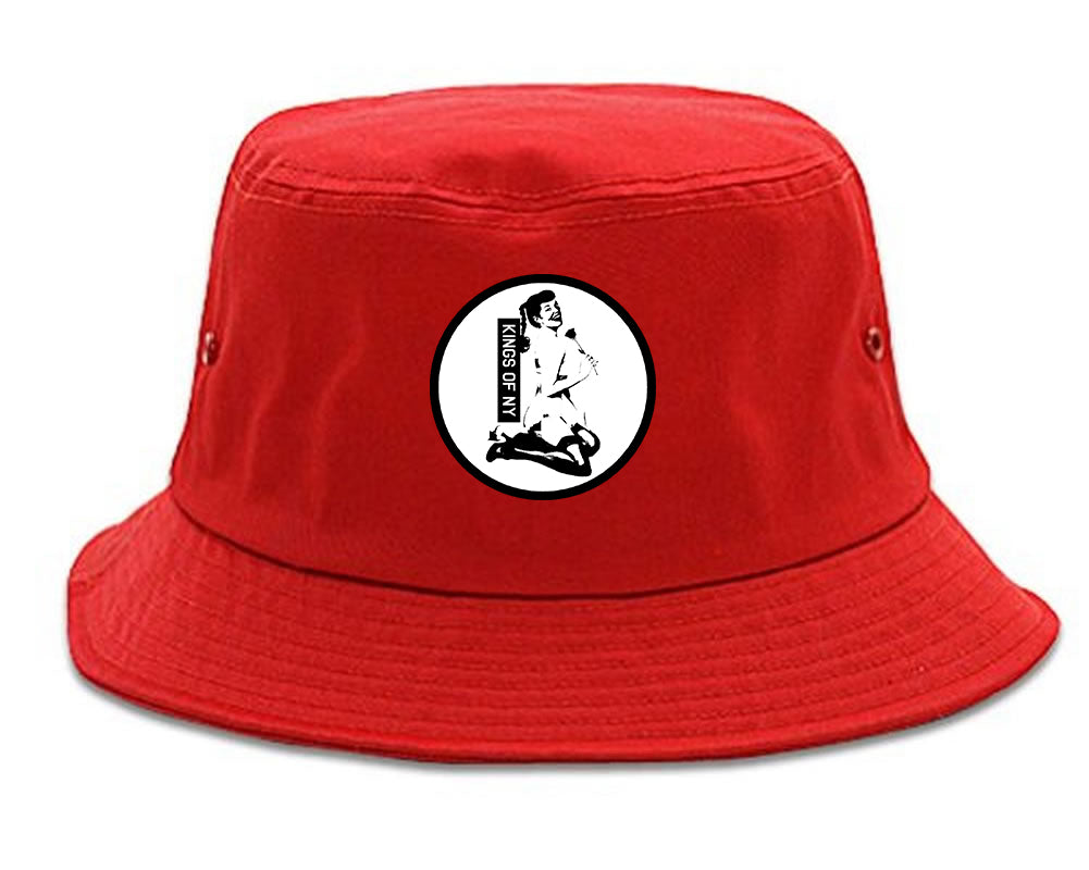Pinup Girl Rose Red Bucket Hat