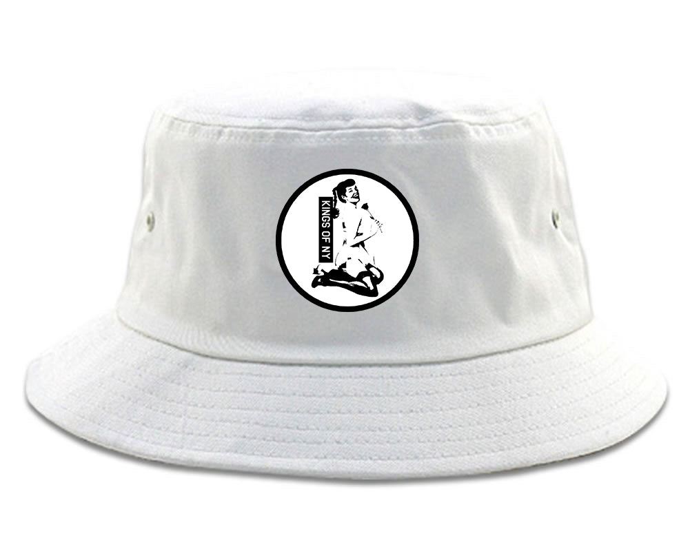 Pinup Girl Rose White Bucket Hat