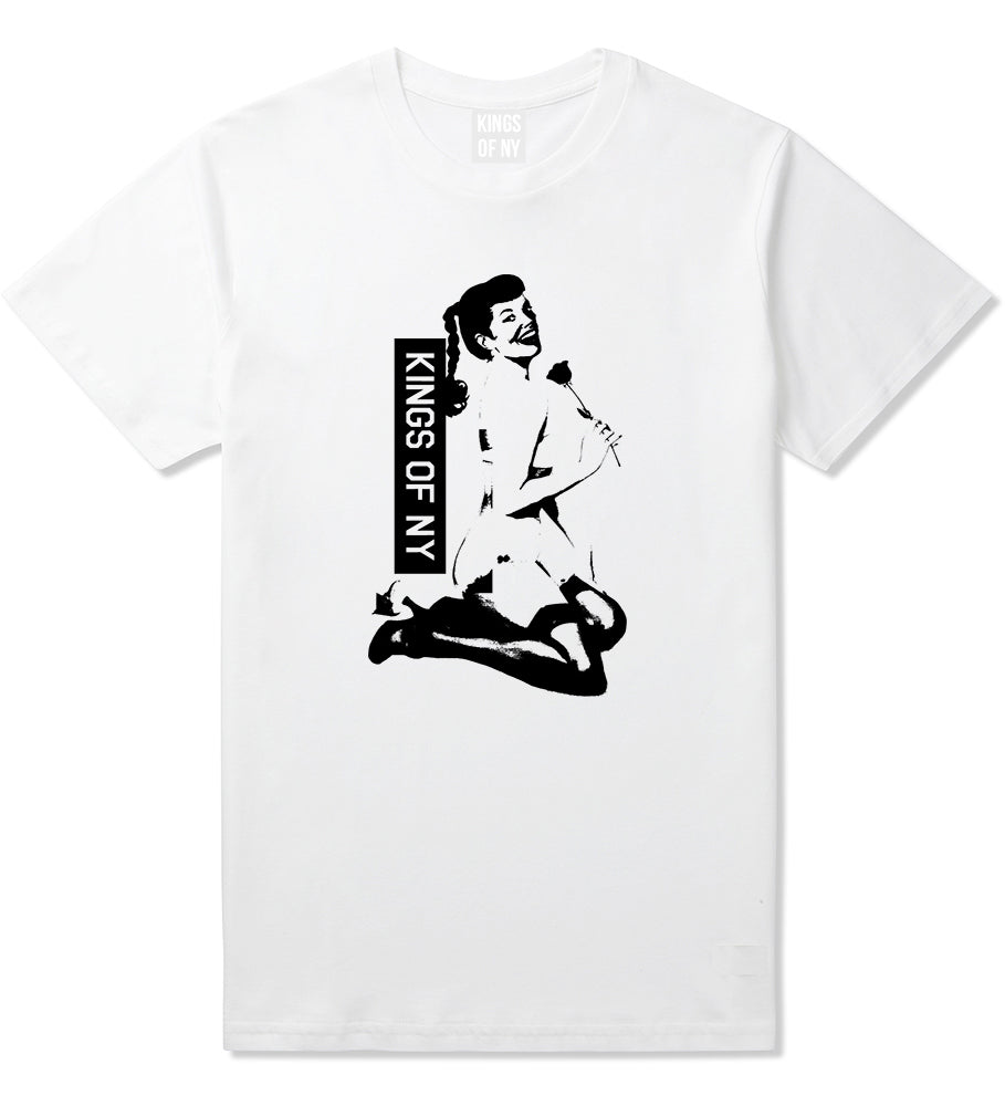 Pinup Girl Rose T-Shirt in White