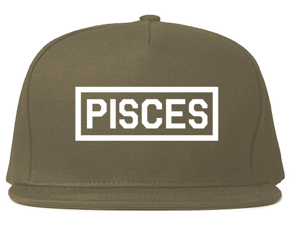 Pisces_Horoscope_Sign Grey Snapback Hat