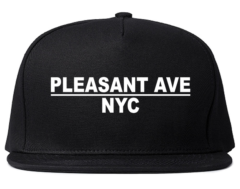 Pleasant Ave NYC New York Mens Snapback Hat Black