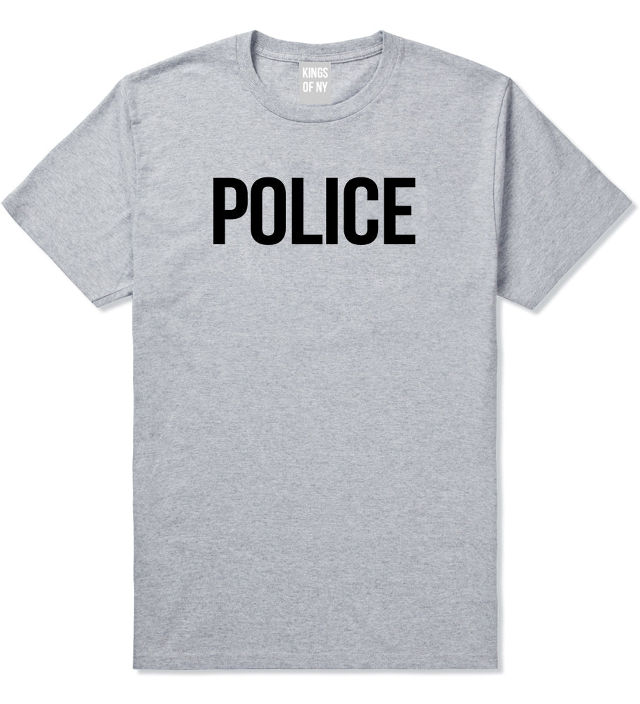 Police Uniform Cop Costume Mens T-Shirt Grey by Kings Of NY