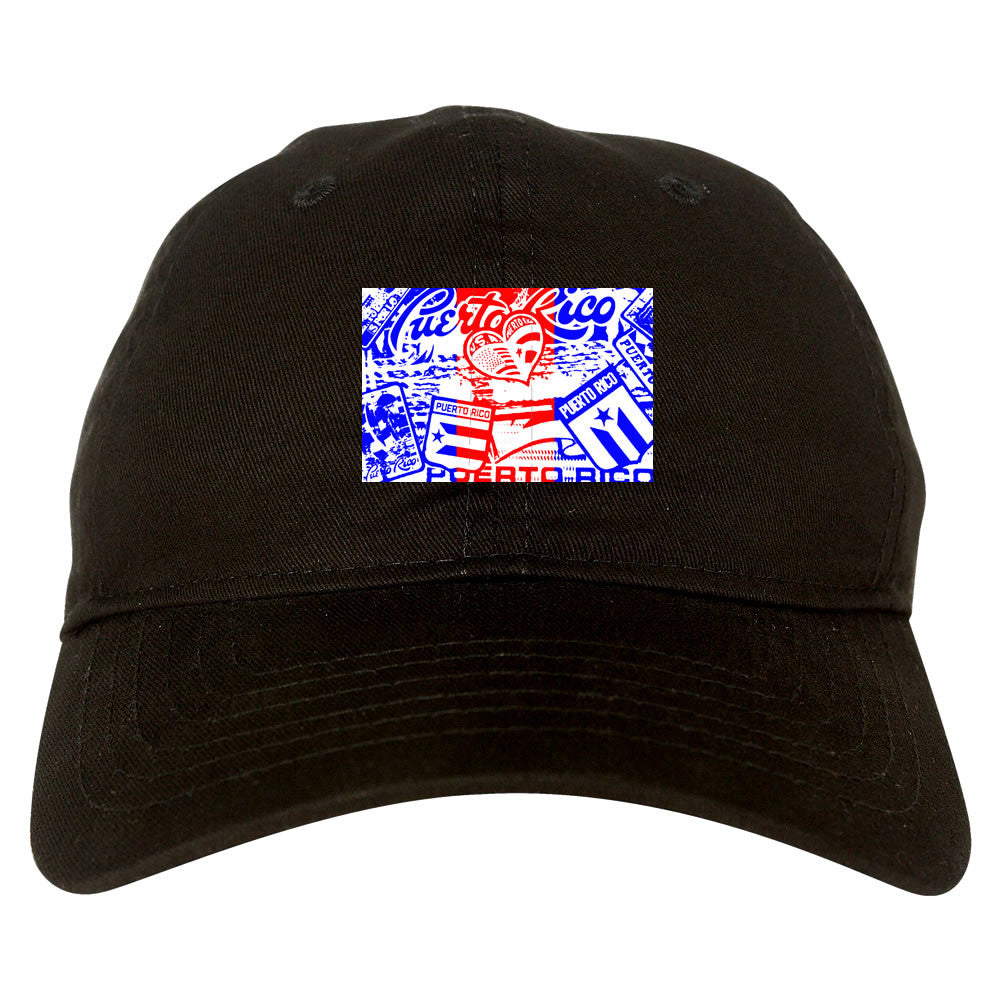 Puerto Rico Red Blue Flag Dad Hat