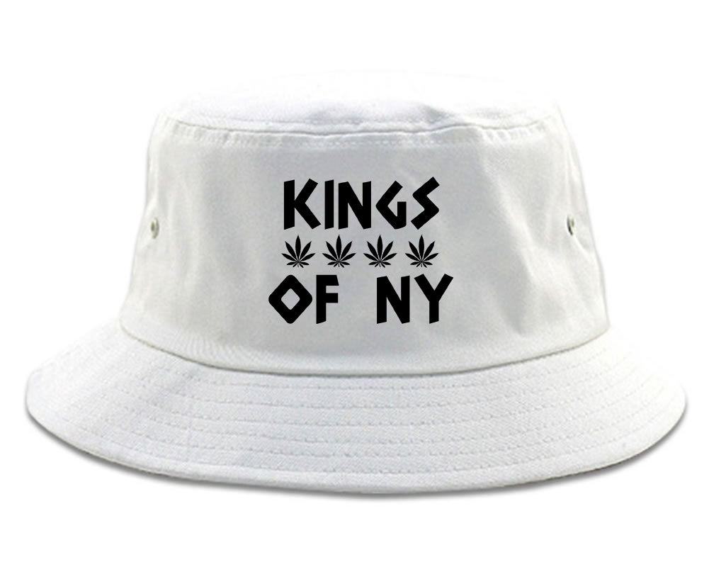 Puff Puff Pass Mens Bucket Hat White