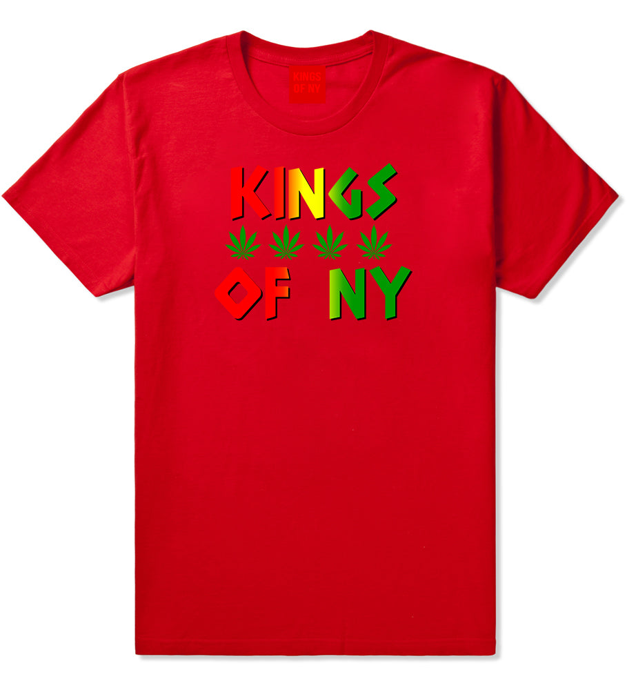 Puff Puff Pass Mens T-Shirt Red by Kings Of NY