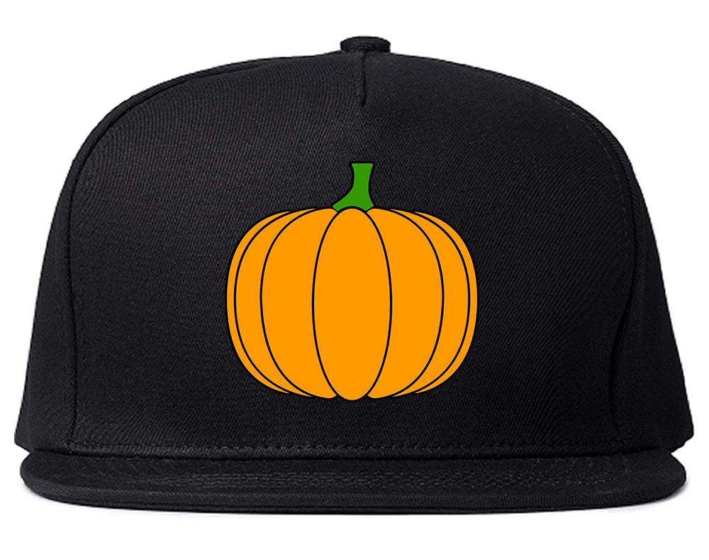 Pumpkin Fall Chest Mens Snapback Hat Black