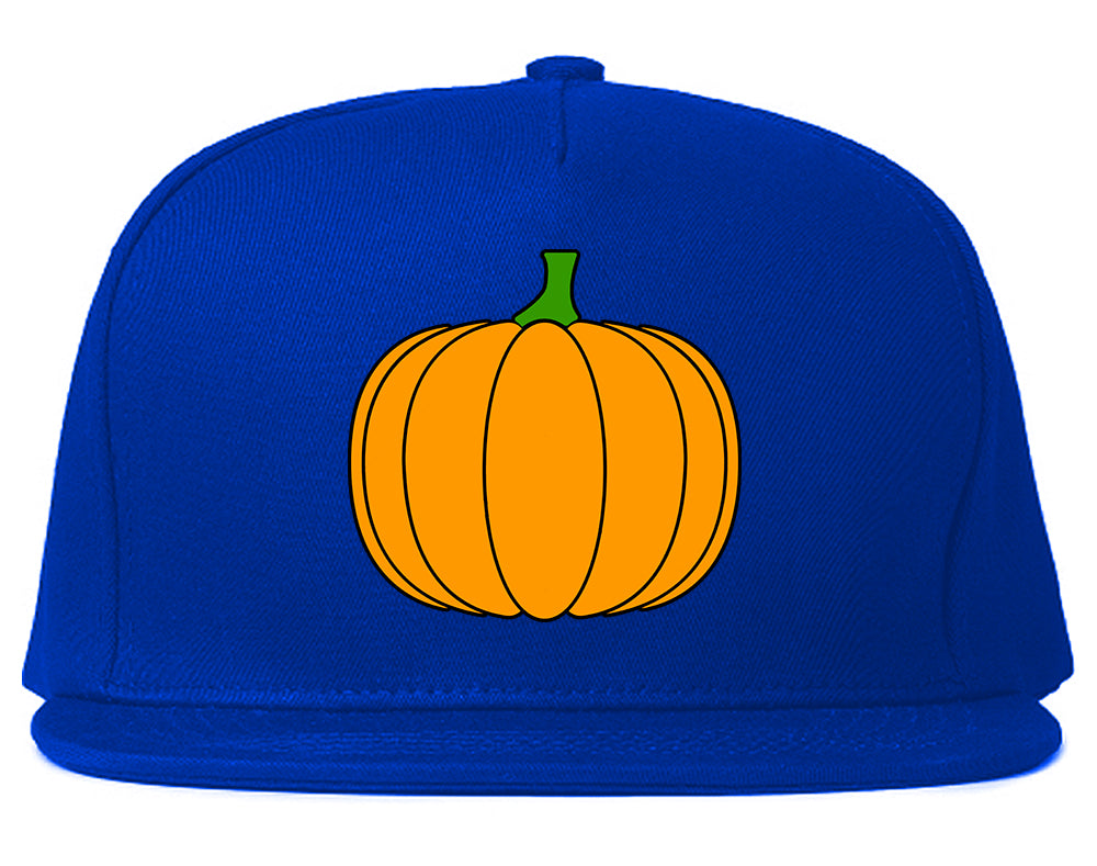 Pumpkin Fall Chest Mens Snapback Hat Royal Blue