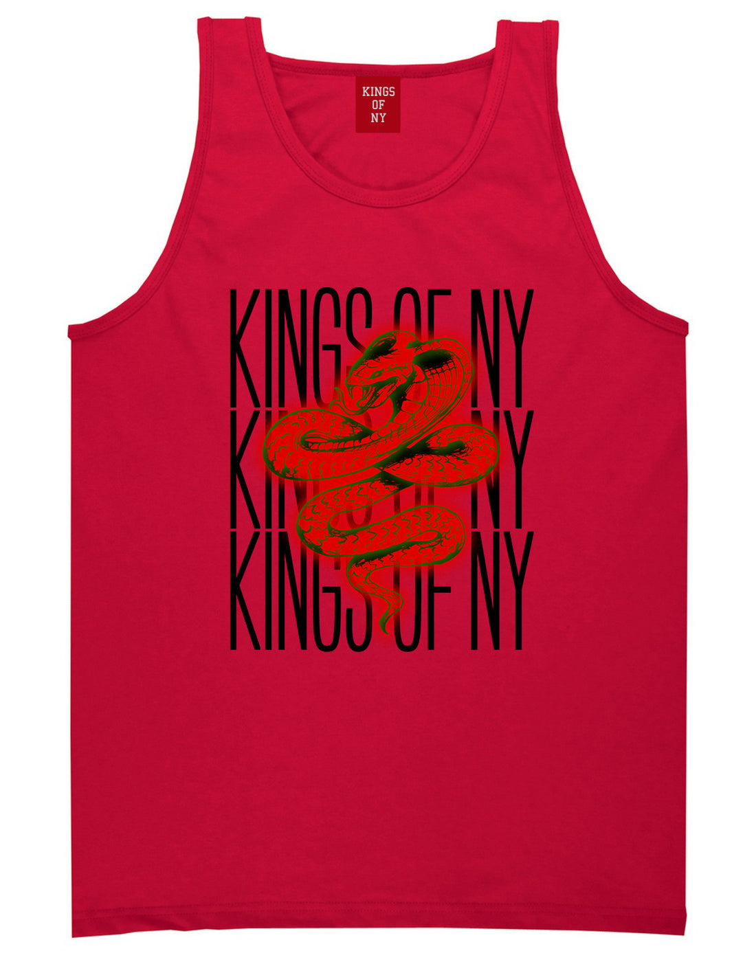 Python Snake Tank Top in Red