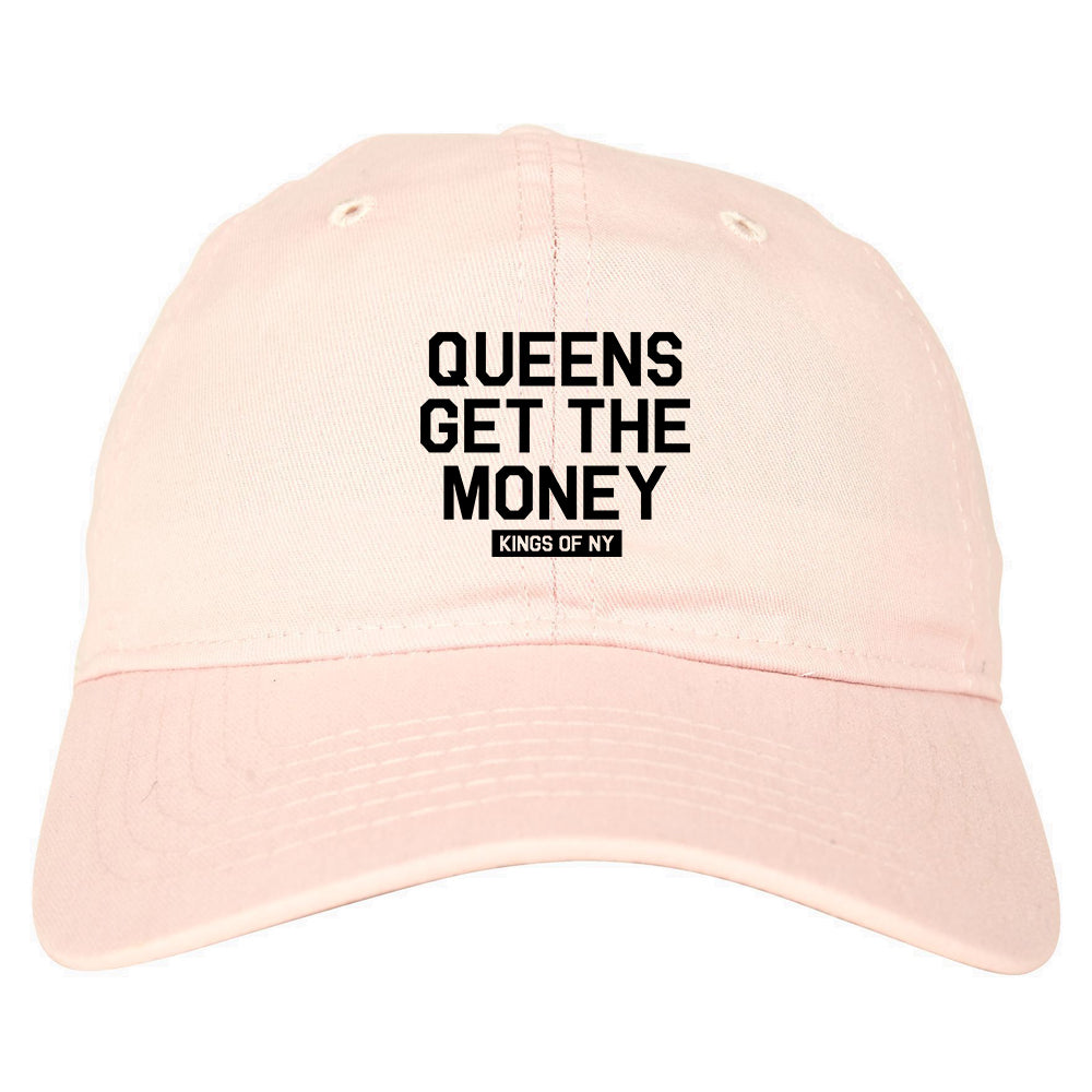 Queens Get The Money Mens Dad Hat Baseball Cap Pink