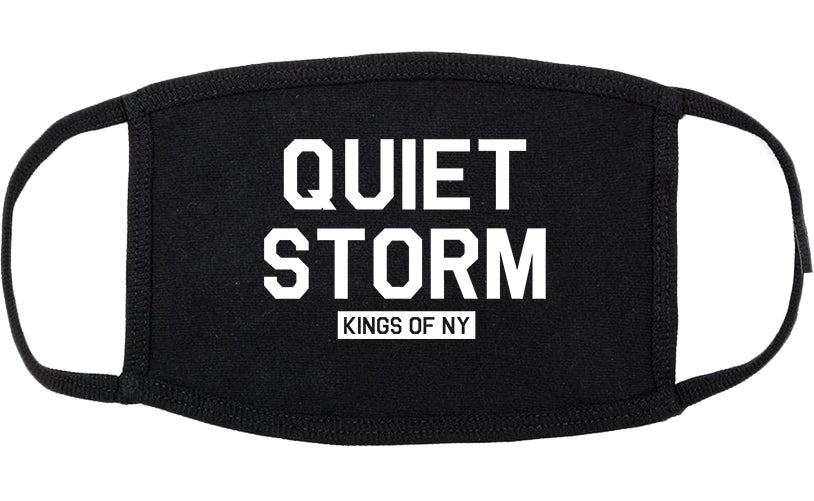 Quiet Storm Kings Of NY Cotton Face Mask Black