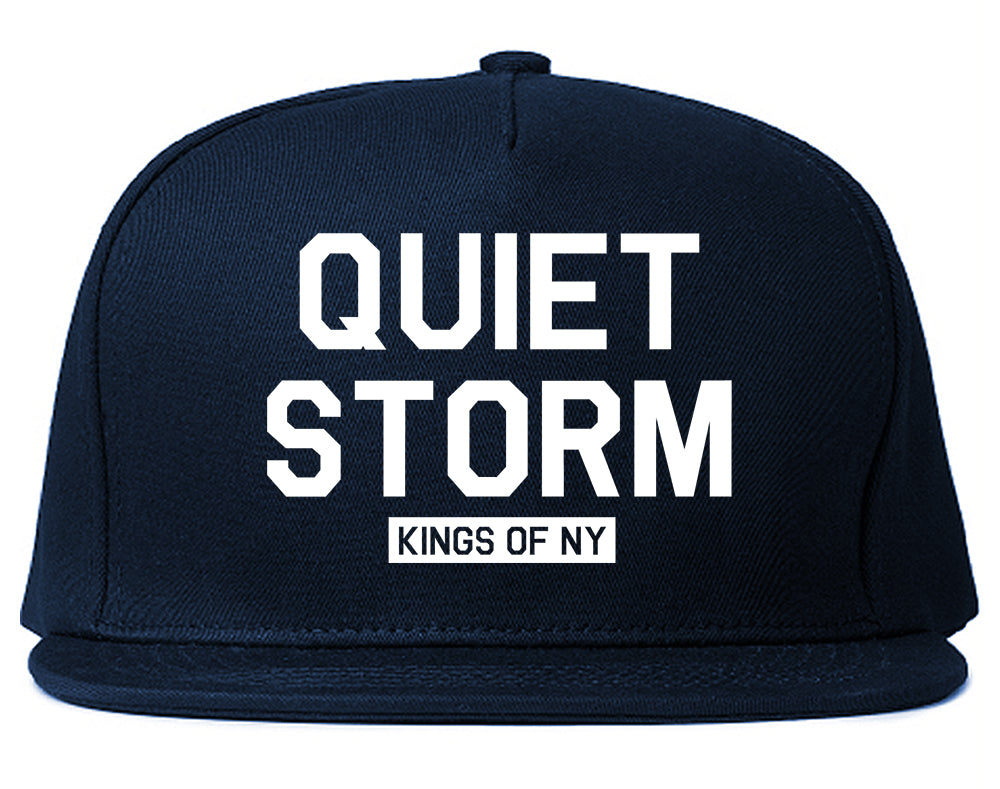 Quiet Storm Kings Of NY Mens Snapback Hat Navy Blue