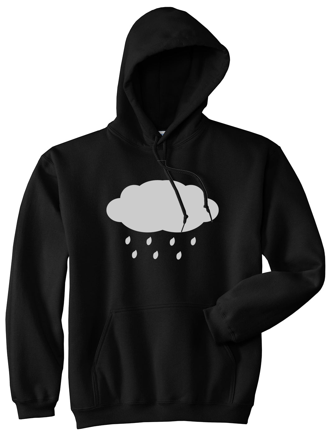 Rain Cloud Black Pullover Hoodie by Kings Of NY