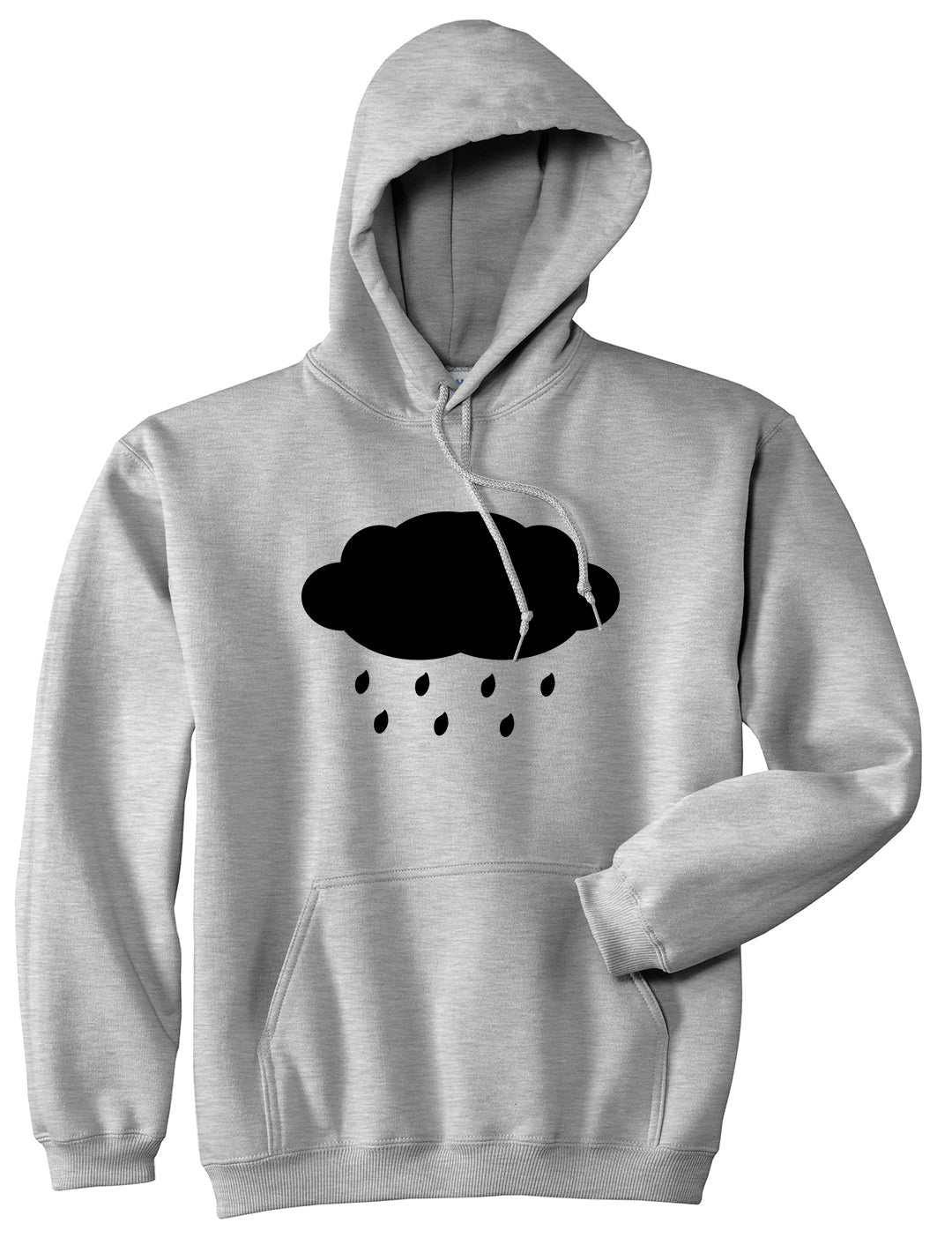 Rain Cloud Grey Pullover Hoodie by Kings Of NY