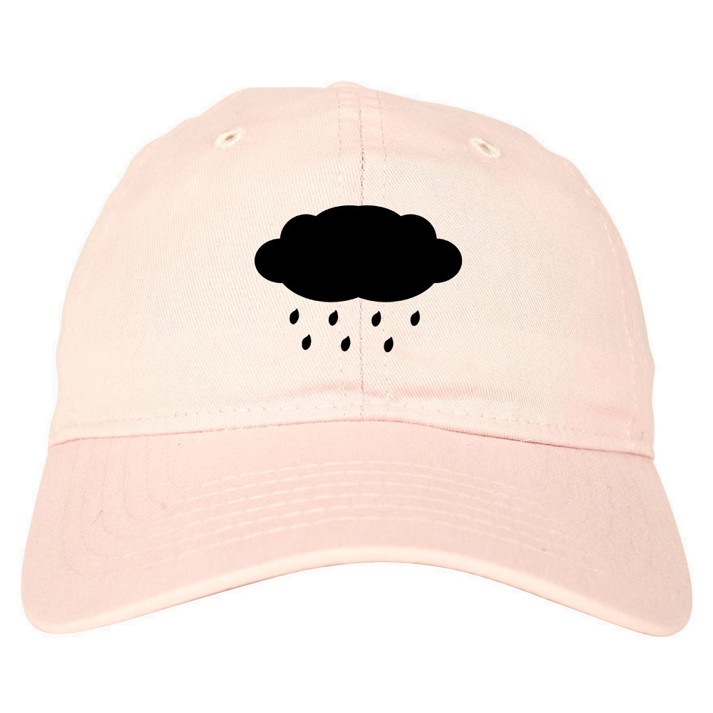 Rain Cloud Dad Hat Baseball Cap Pink