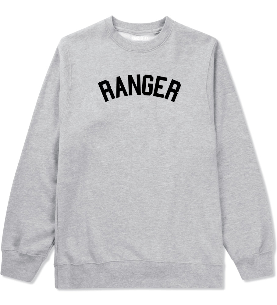 Ranger Mens Grey Crewneck Sweatshirt by Kings Of NY
