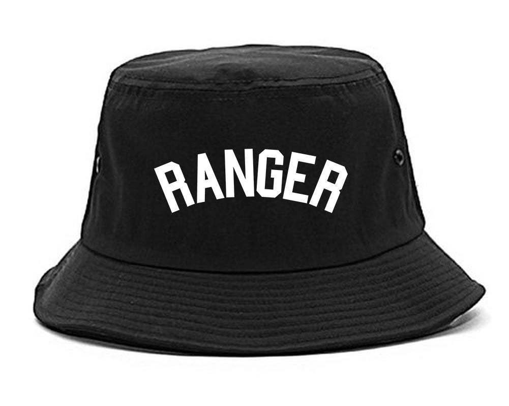 Ranger Mens Black Bucket Hat by Kings Of NY