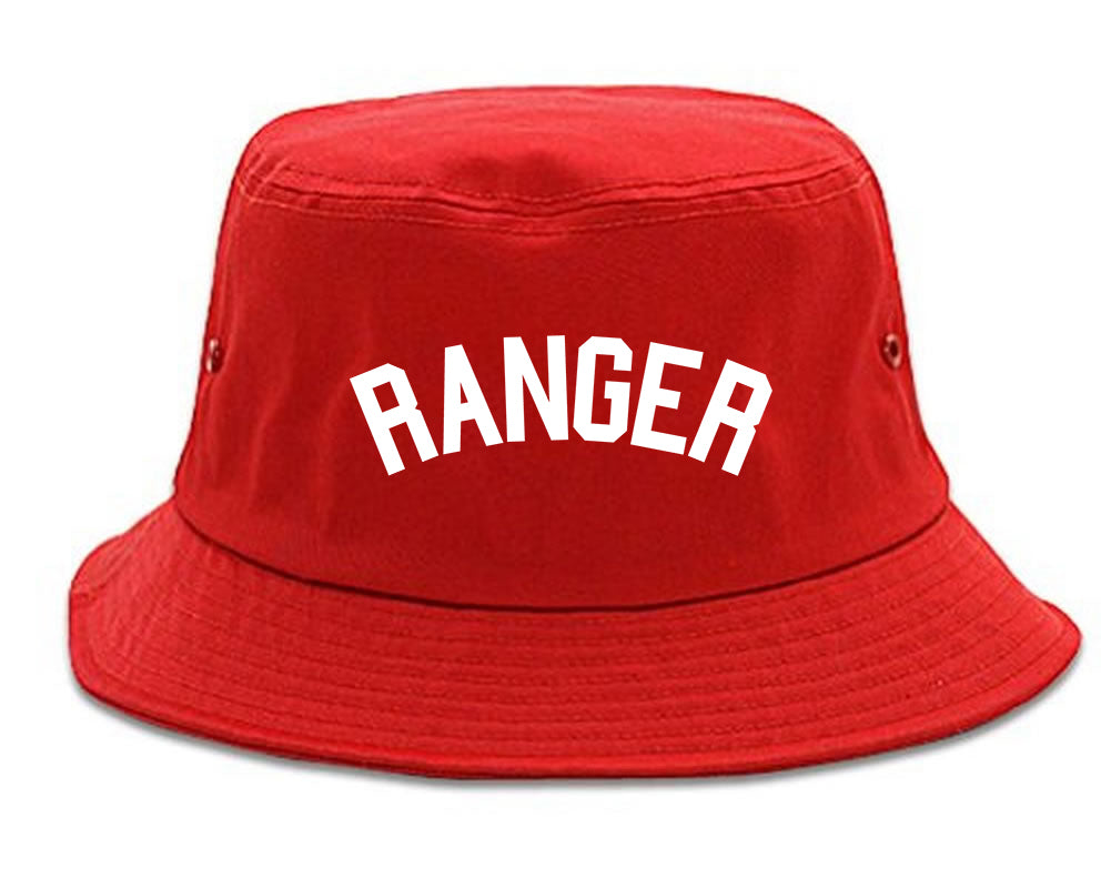 Ranger Mens Red Bucket Hat by Kings Of NY