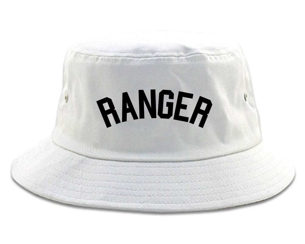 Ranger Mens White Bucket Hat by Kings Of NY