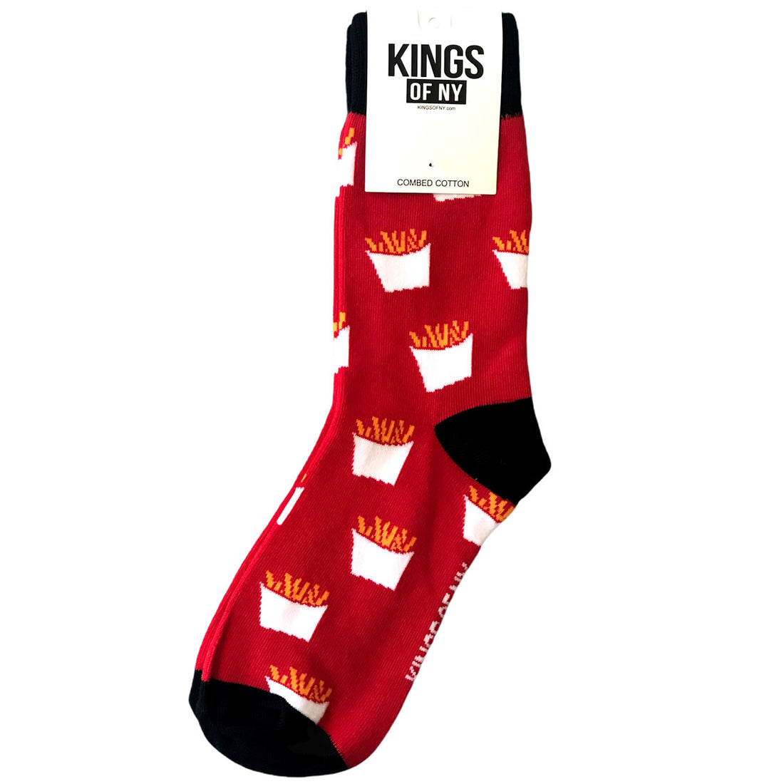 Red French Fries Fast Food Mens Crew Socks