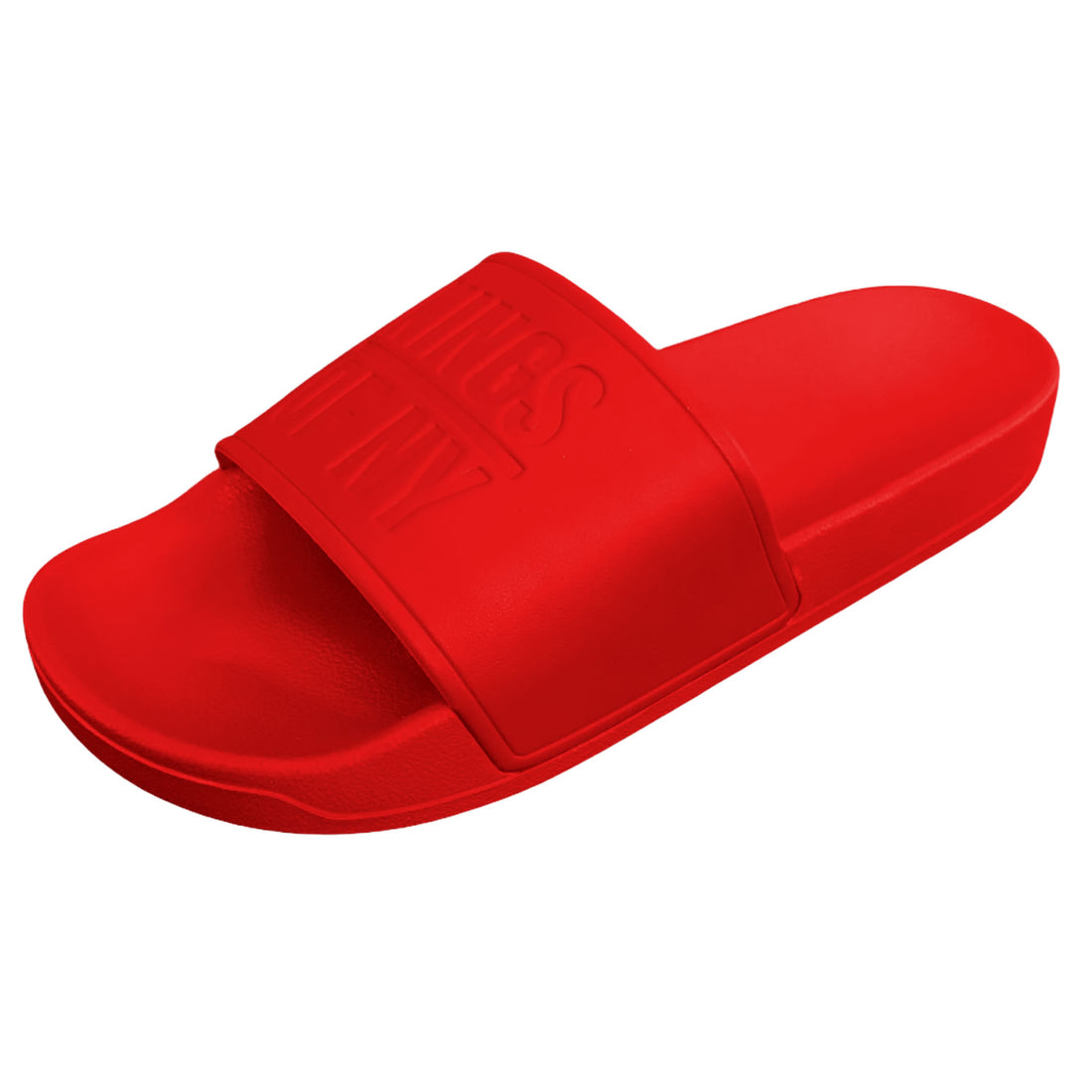 Red Kings Of NY Logo Mens Slide Sandals