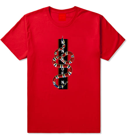tåge Jurassic Park Ovenstående Red Snake Mens T-Shirt by Kings Of NY – KINGS OF NY