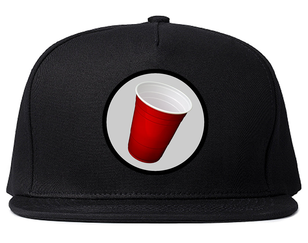 Red_Party_Cup_Chest Mens Black Snapback Hat by Kings Of NY