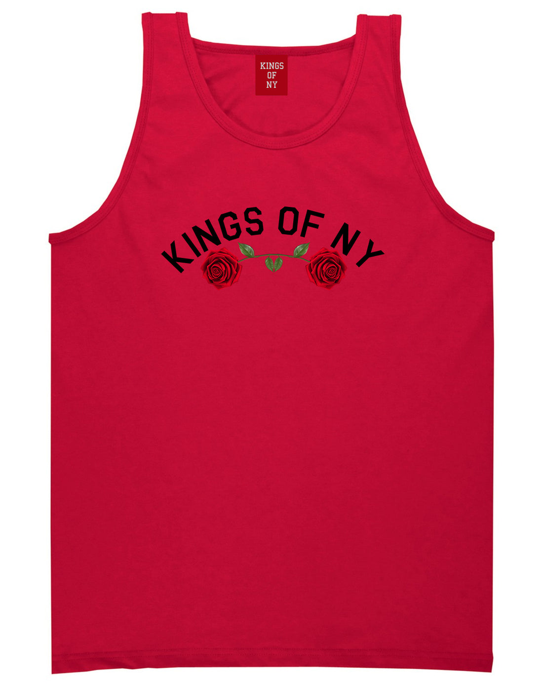 Red Roses Crest KONY Tank Top Shirt in Red