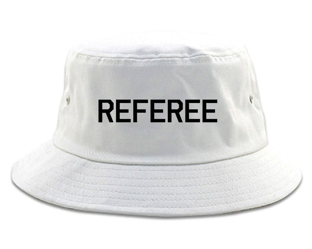 Referee Soccer Football Bucket Hat White