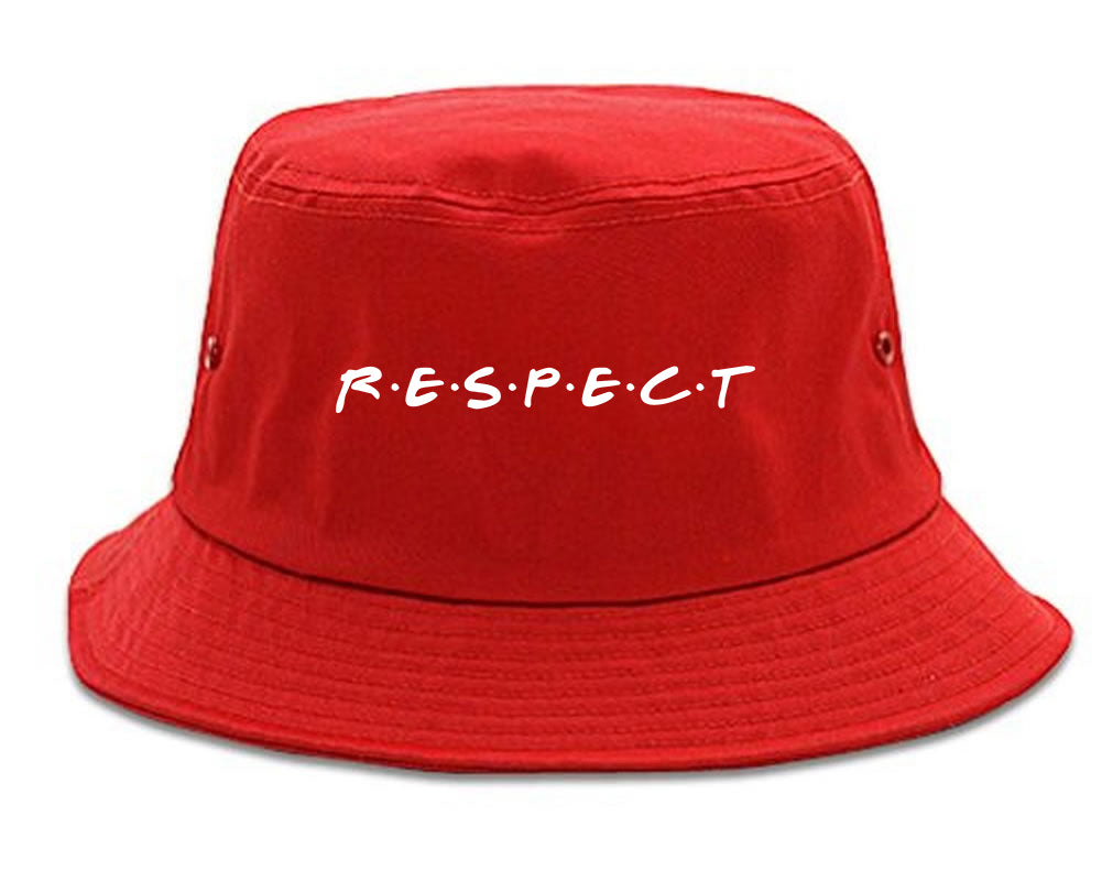 Respect Aretha Mens Bucket Hat Red