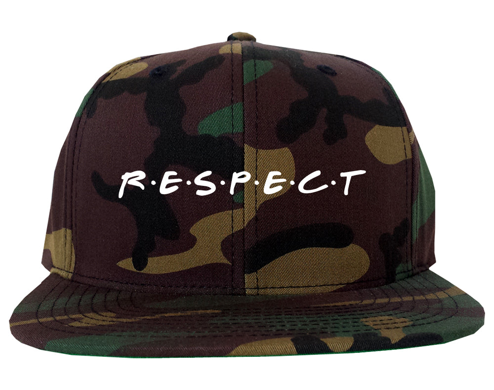 Respect Aretha Mens Snapback Hat Camo