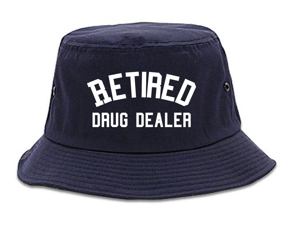 Retired_Drug_Dealer Mens Blue Bucket Hat by Kings Of NY