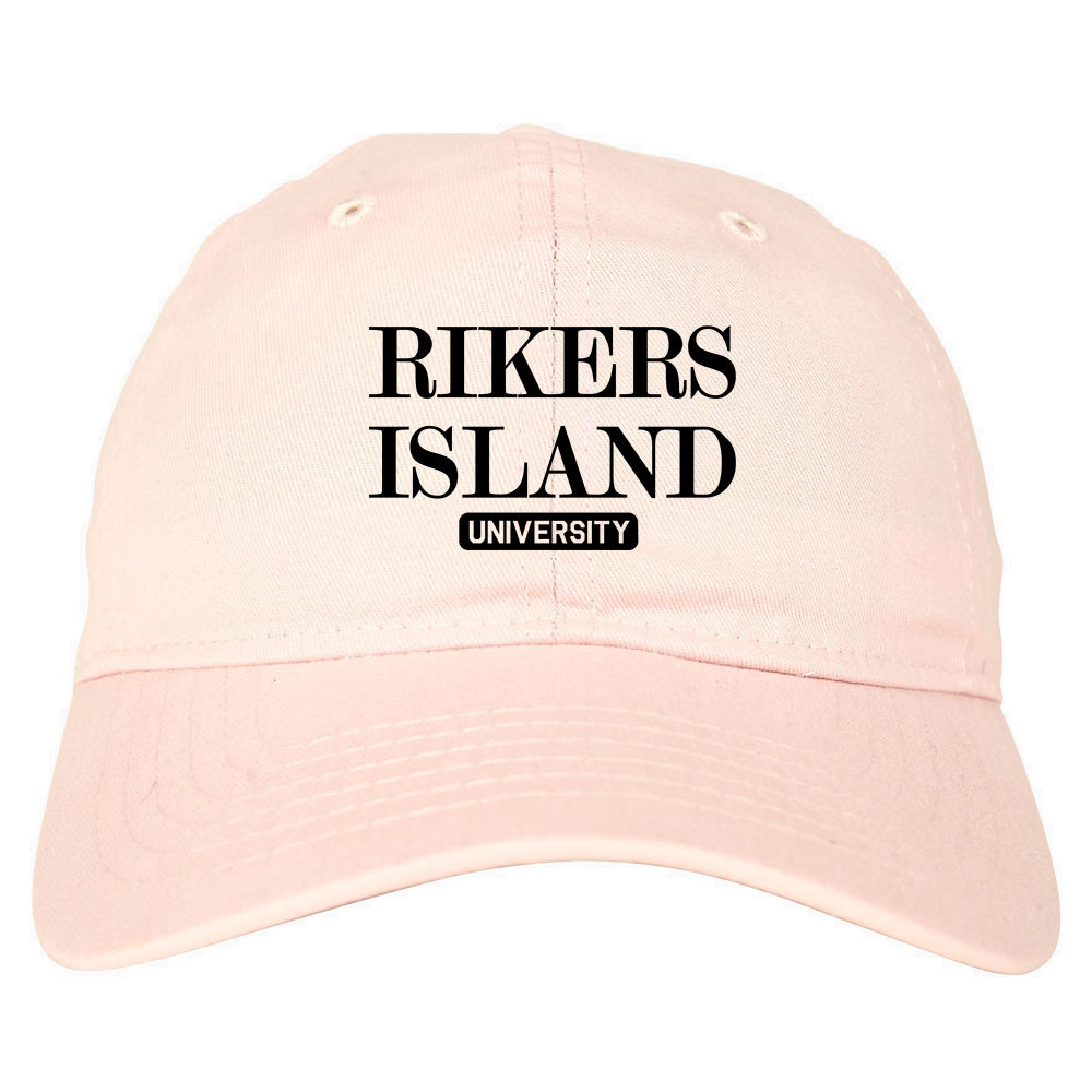 Rikers Island University Mens Dad Hat Pink
