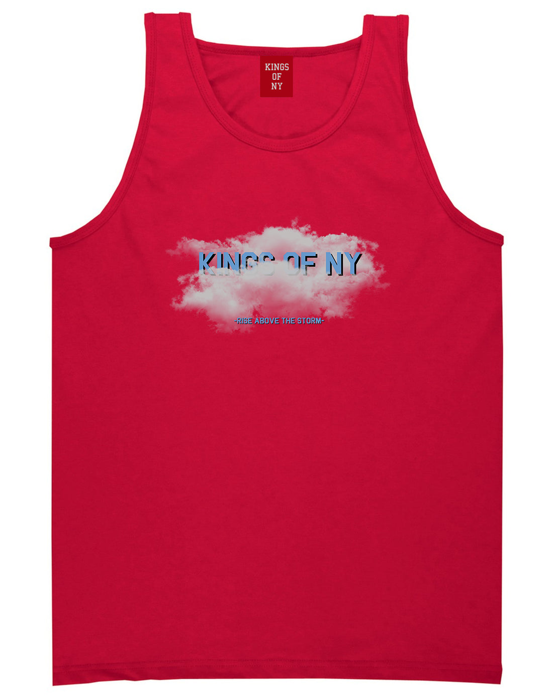 Rise Above The Storm Clouds Mens Tank Top T-Shirt Red