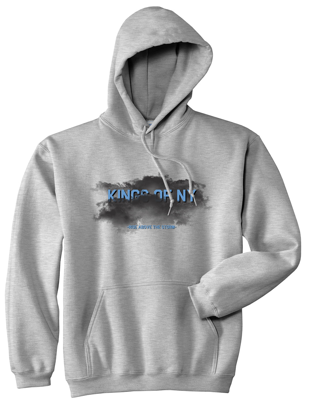 Rise Above The Storm Clouds2 Mens Pullover Hoodie Grey