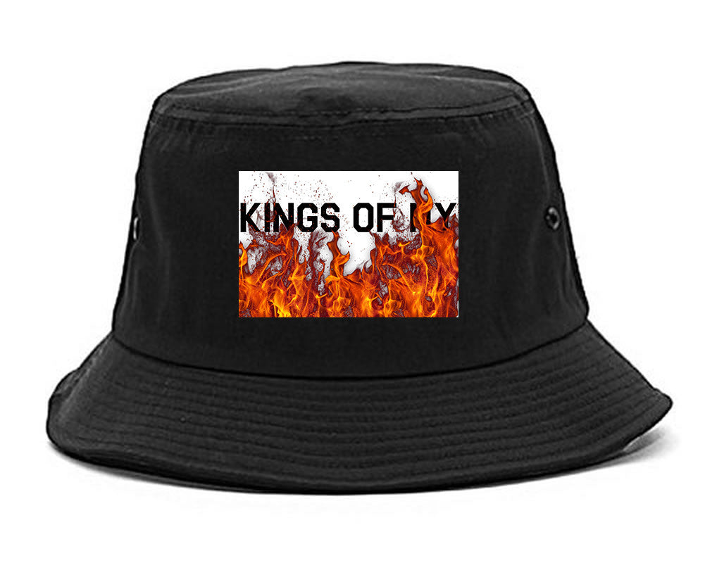 Rising From The Flames Bucket Hat in Black