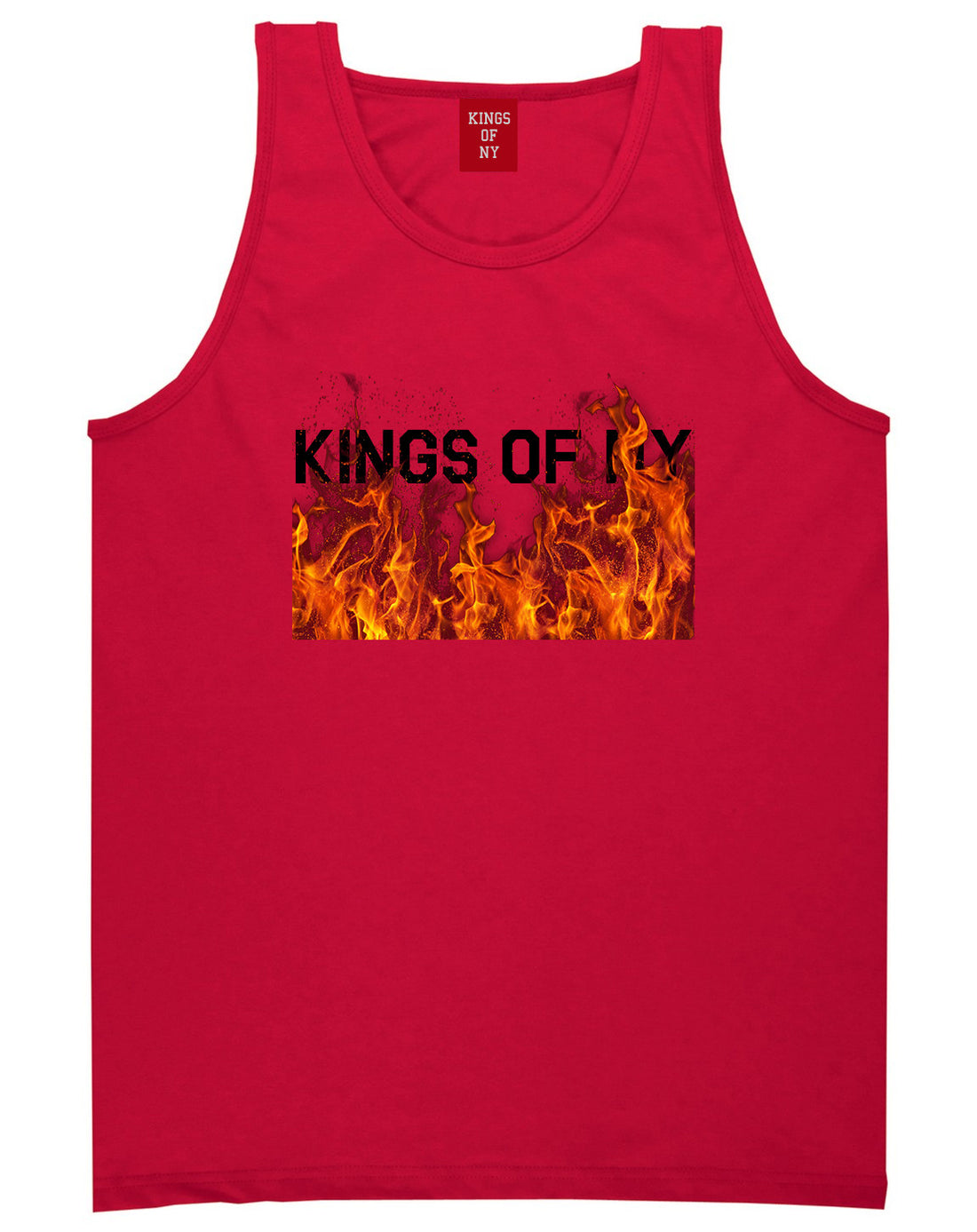 Rising From The Flames Tank Top in Red