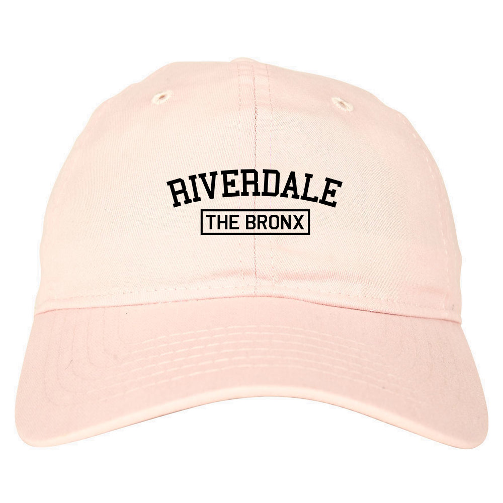 Riverdale The Bronx NY Mens Dad Hat Pink